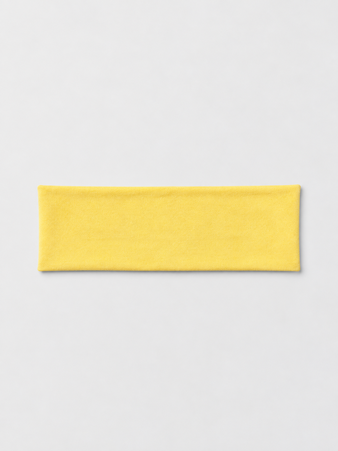 Einfarbiges Stirnband — Buttergelb